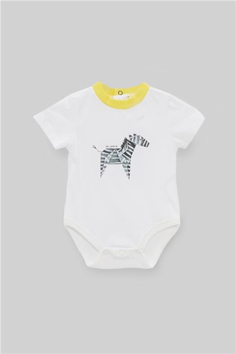 Layette Erkek Bebek Beyaz Body