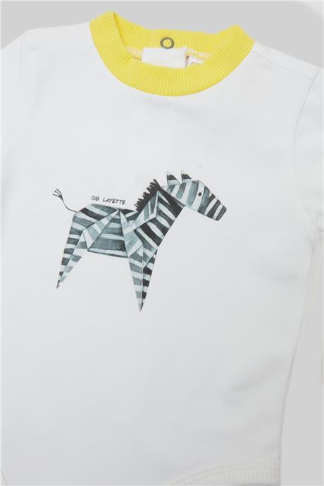 Layette Erkek Bebek Beyaz Body