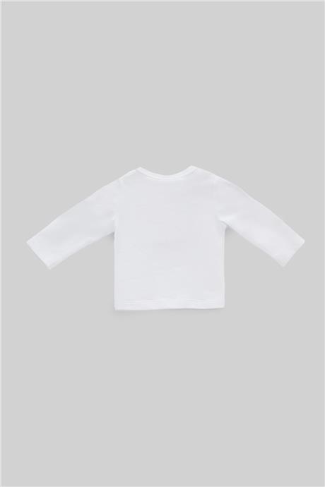 Layette Erkek Bebek Beyaz T-Shirt