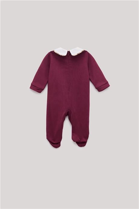 Layette Erkek Bebek Bordo Tulum