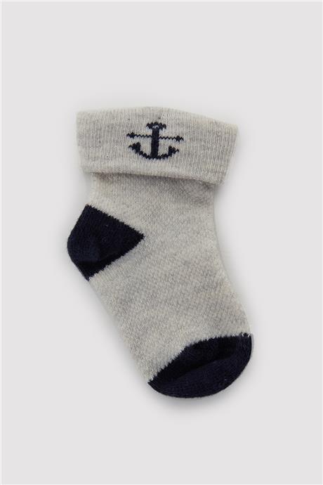 Layette Erkek Bebek Çizgili 2li Çorap