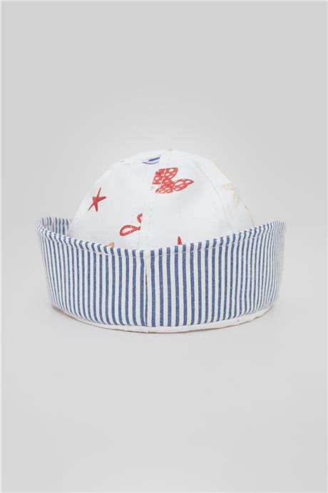 Layette Erkek Bebek Çizgili Şapka
