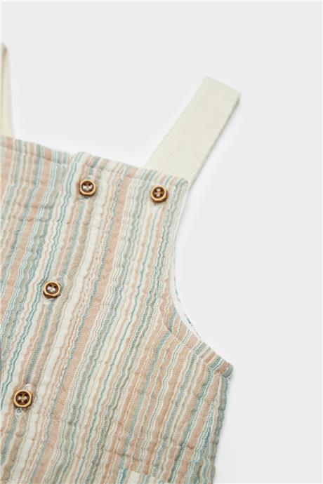 Layette Erkek Bebek Çizgili Tulum
