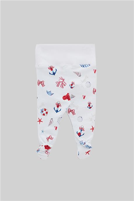Layette Erkek Bebek Desenli 2li Patikli Set