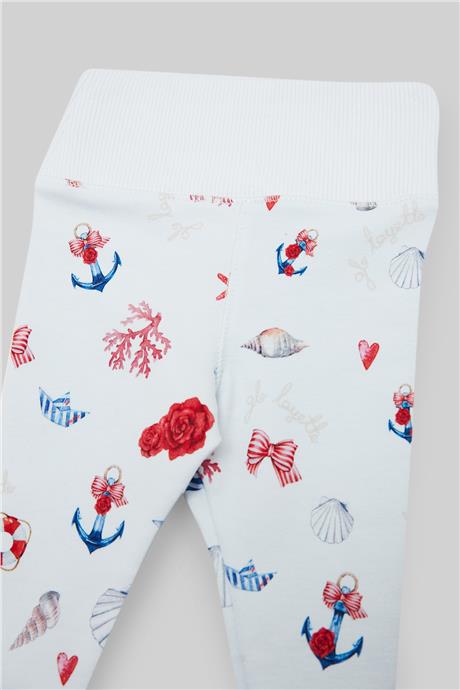 Layette Erkek Bebek Desenli 2li Patikli Set