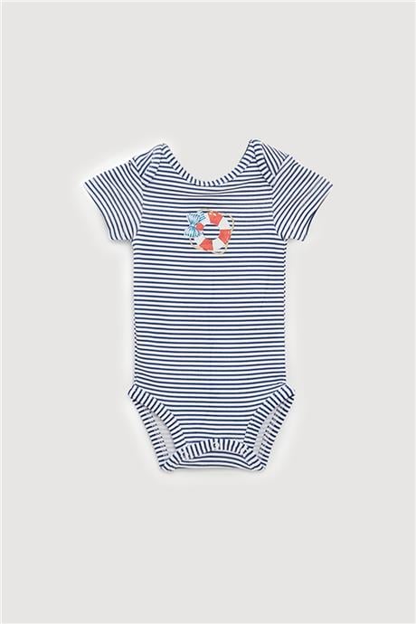 Layette Erkek Bebek Desenli 3lü Body Set
