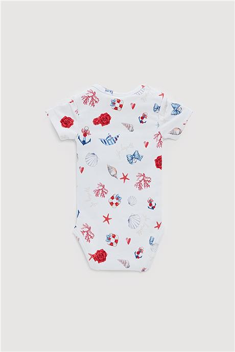 Layette Erkek Bebek Desenli 3lü Body Set