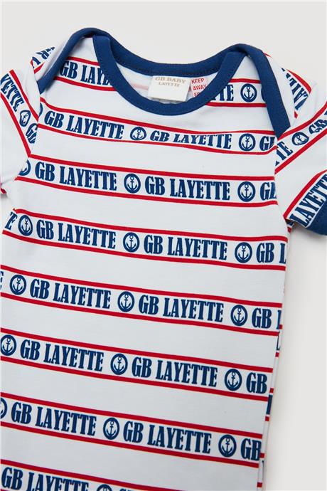 Layette Erkek Bebek Desenli 3lü Body Set