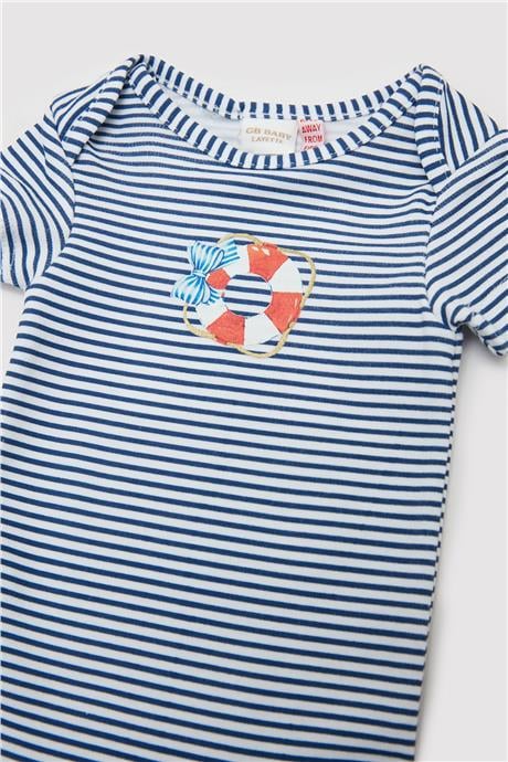 Layette Erkek Bebek Desenli 3lü Body Set