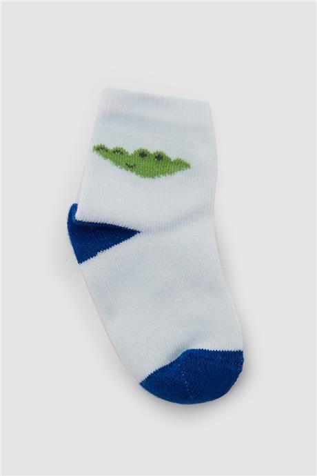 Layette Erkek Bebek Desenli 3lü Çorap