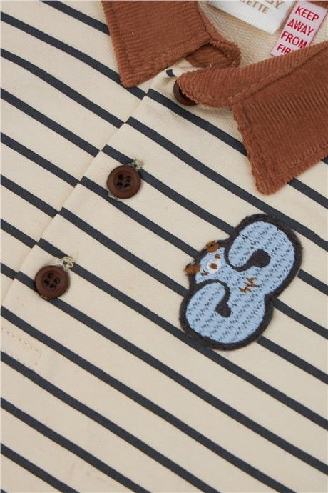 Layette Erkek Bebek Desenli Body