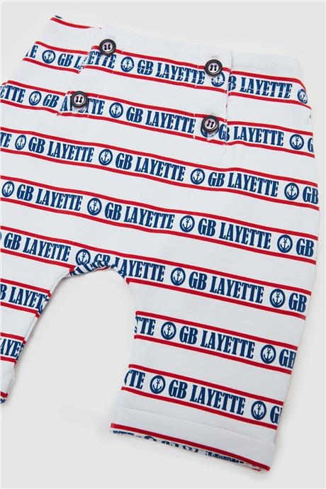 Layette Erkek Bebek Desenli Eşofman Altı