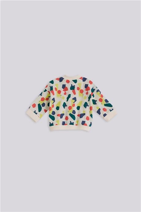 Layette Erkek Bebek Desenli Eşofman ÜstüLayette Erkek Bebek Desenli Eşofman Üstü