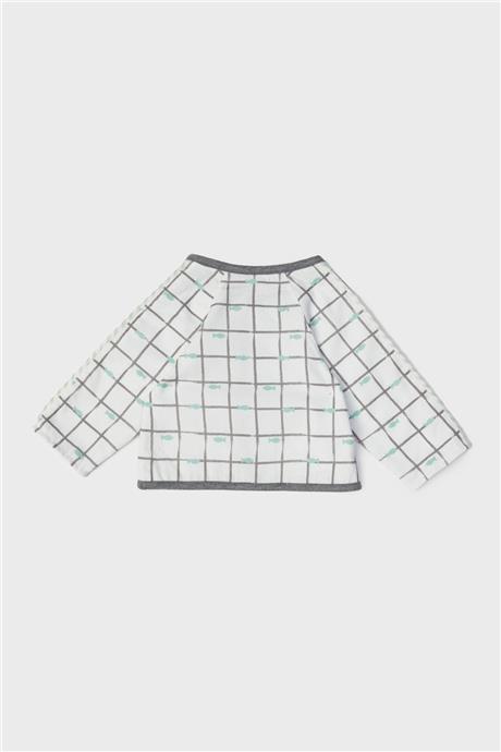 Layette Erkek Bebek Desenli Eşofman Üstü