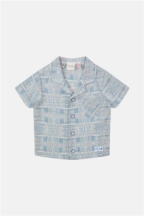 Layette Erkek Bebek Desenli Gömlek