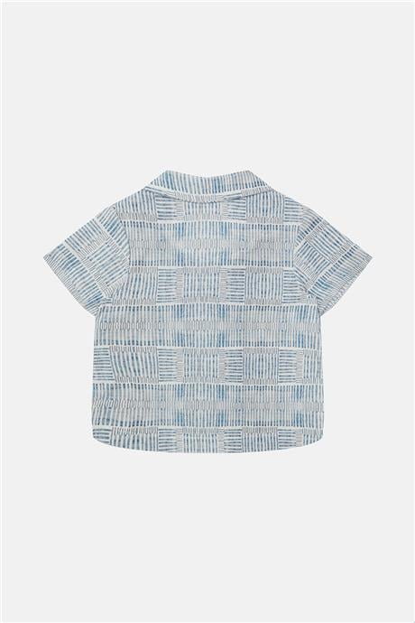 Layette Erkek Bebek Desenli Gömlek