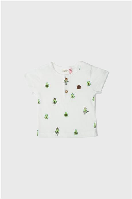 Layette Erkek Bebek Desenli Tshirt
