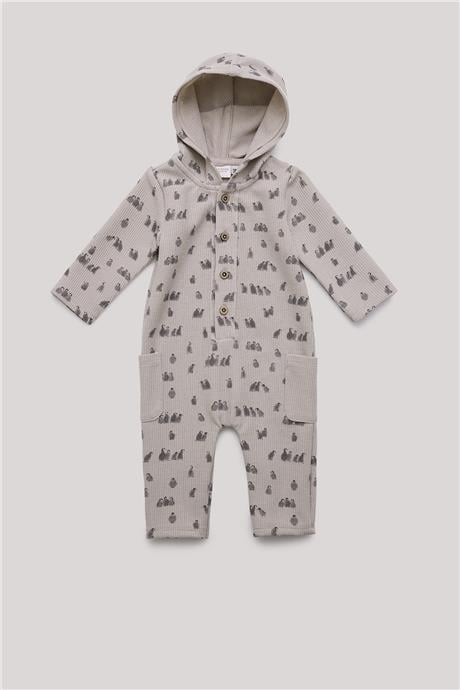 Layette Erkek Bebek Desenli Tulum
