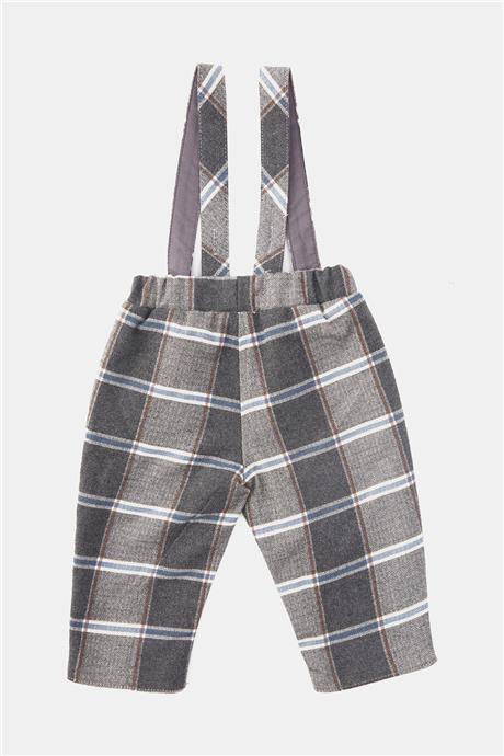 Layette Erkek Bebek Ekose Pantolon