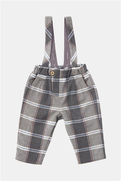 Layette Erkek Bebek Ekose Pantolon
