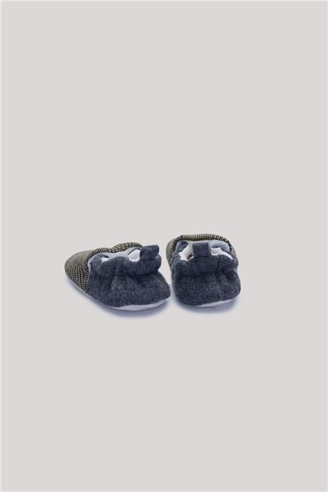 Layette Erkek Bebek Ekose Patik
