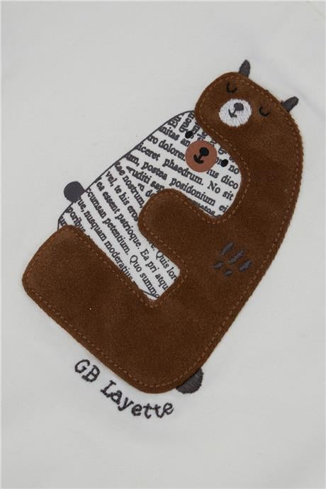 Layette Erkek Bebek Ekru Body
