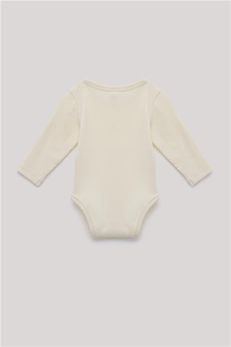 Layette Erkek Bebek Ekru Body