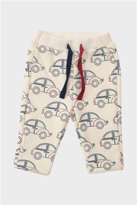 Layette Erkek Bebek Ekru Eşofman Altı