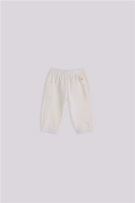 Layette Erkek Bebek Ekru Eşofman AltıLayette Erkek Bebek Ekru Eşofman Altı
