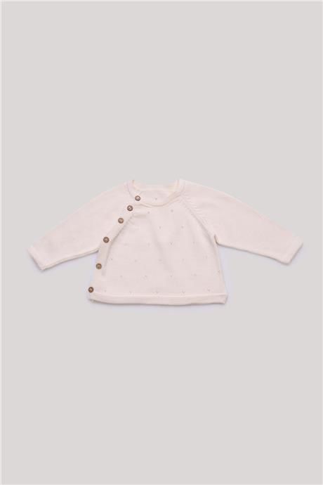 Layette Erkek Bebek Ekru Kazak