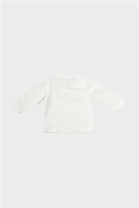 Layette Erkek Bebek Ekru T-Shirt