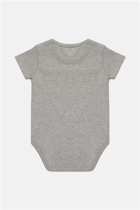 Layette Erkek Bebek Gri Body