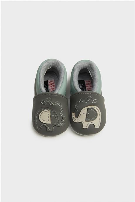 Layette Erkek Bebek Gri Patik