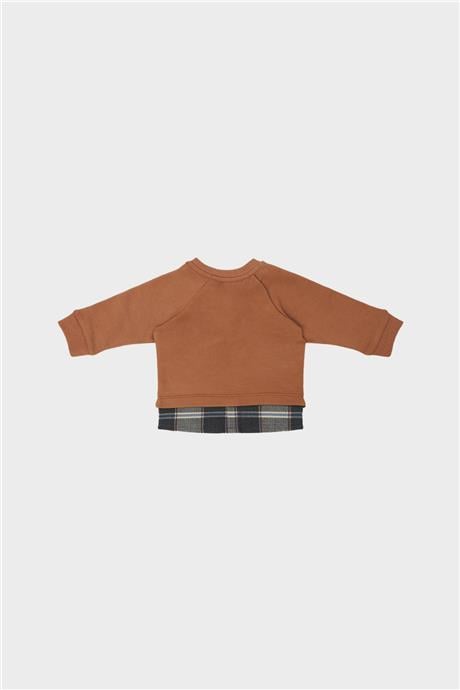 Layette Erkek Bebek Kiremit Sweatshirt