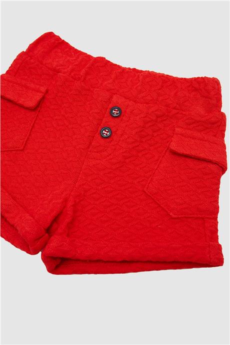 Layette Erkek Bebek Kırmızı Şort