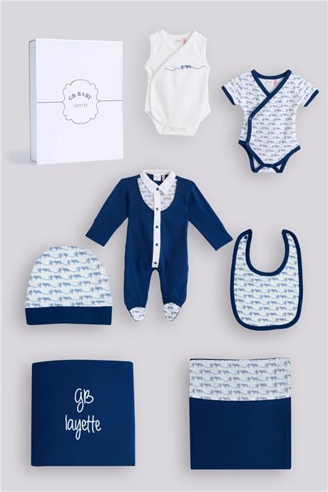 Layette Erkek Bebek Lacivert Hastane ÇıkışıLayette Erkek Bebek Lacivert Hastane Çıkışı