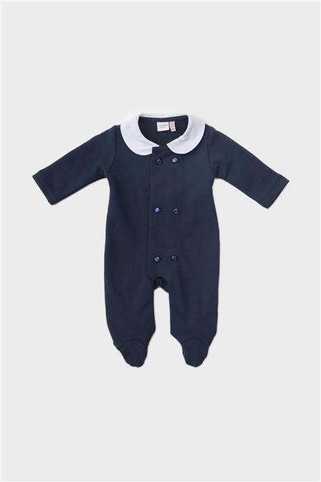 Layette Erkek Bebek Lacivert Tulum