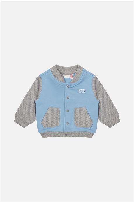 Layette Erkek Bebek Mavi Eşofman Üstü