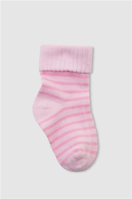 Layette Erkek Bebek Pembe 3lü Çorap Seti