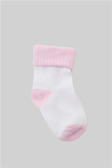 Layette Erkek Bebek Pembe 3lü Çorap Seti
