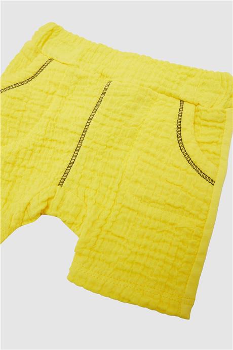 Layette Erkek Bebek Sarı Şort