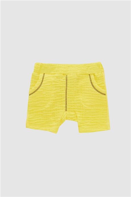 Layette Erkek Bebek Sarı Şort
