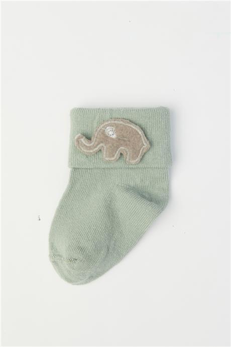 Layette Erkek Bebek Yeşil Çorap