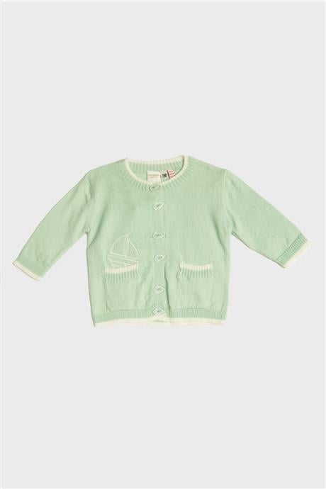 Layette Erkek Bebek Yeşil Hırka