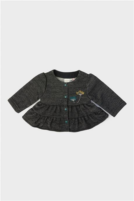 Layette Kız Bebek Antrasit Eşofman Üstü