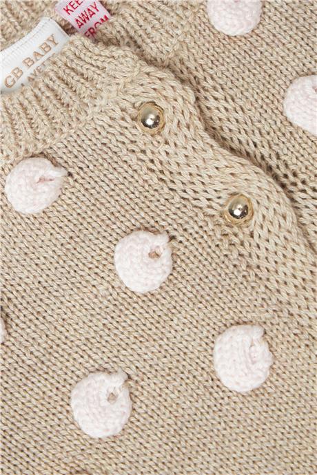 Layette Kız Bebek Bej Hırka