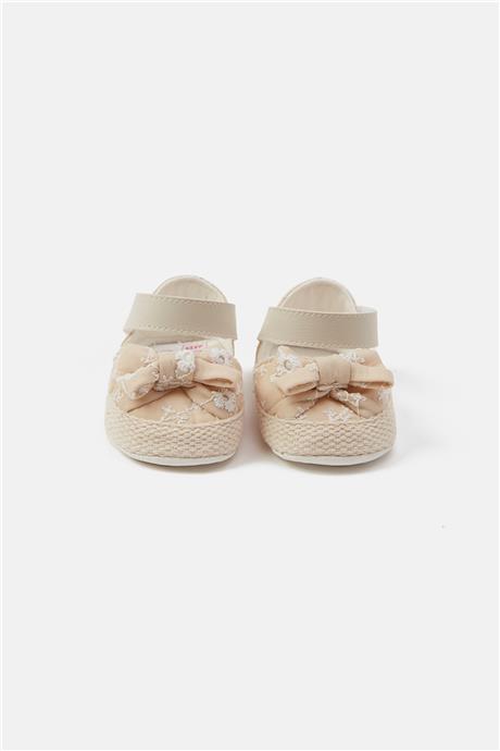 Layette Kız Bebek Bej Patik