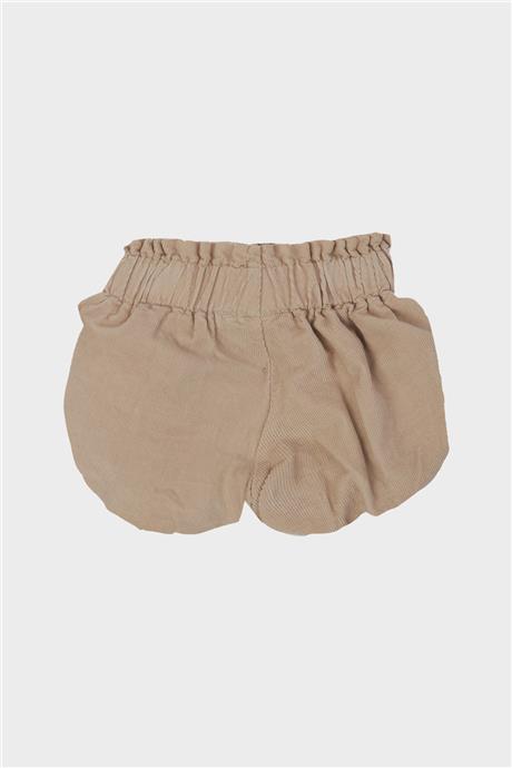 Layette Kız Bebek Bej Şort