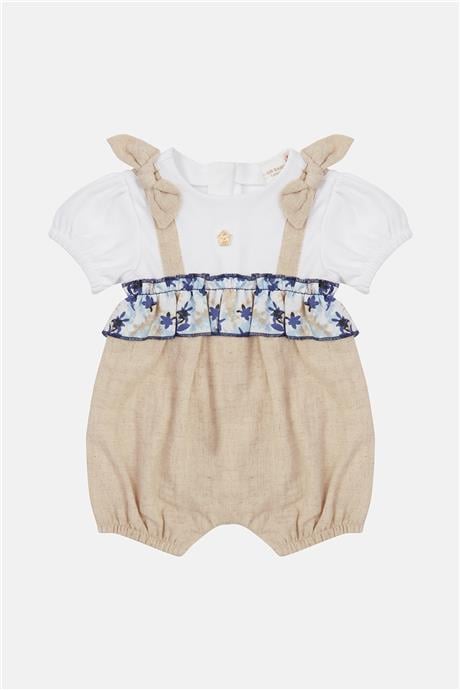 Layette Kız Bebek Bej Tulum