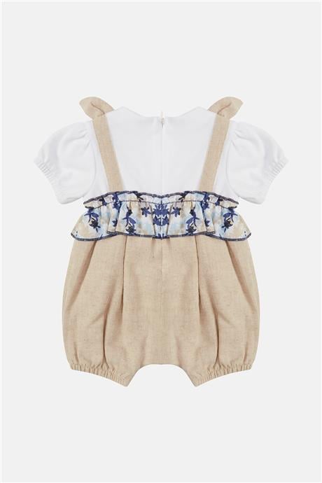 Layette Kız Bebek Bej Tulum